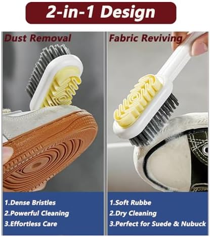 2-in-1 Suede Brush & Eraser for Shoes – Black - Image 2