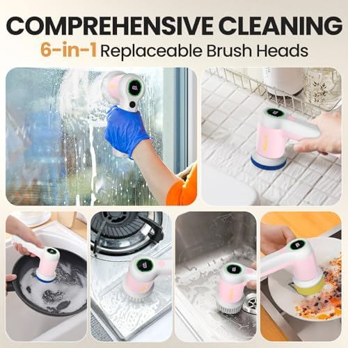 Electric Spin Scrubber for Bathroom and Shower Cleaning SD-CTB02 - Image 3