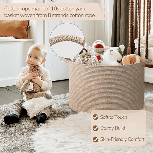 INDRESSME XXXLarge Woven Wicker Blanket Basket Living Room - Image 3