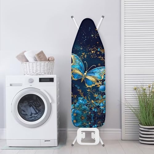 Flashideas Blue Butterfly Ironing Board Cover and Pad Standard Size Ironing - Image 4