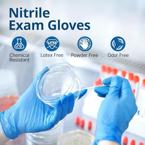SwiftGrip Disposable Nitrile Exam Gloves, Latex Free, Medical Gloves - Image 2