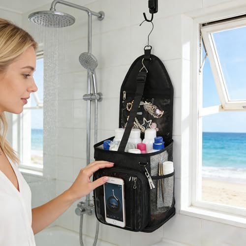 Shower Caddy Portable Mesh Shower Bag - Image 3