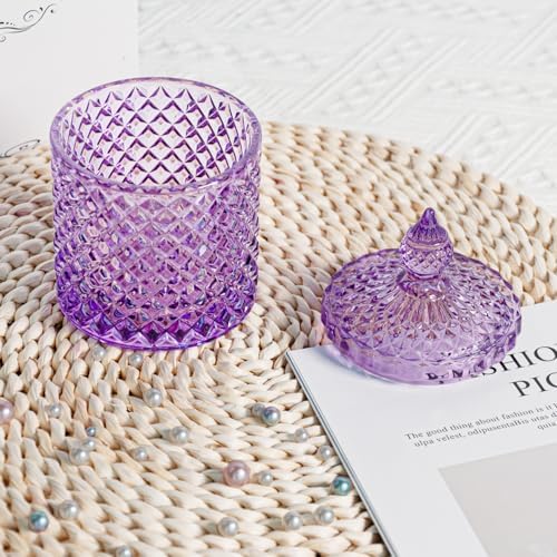 2 Pack Glass Qtip Holder, Apothecary Jars - Image 4