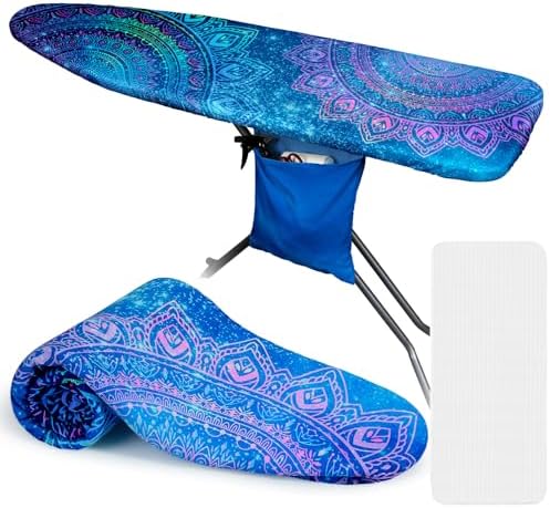 FIOBEE Ironing Board Cover and Pad Extra Thick Iron Board Pad by FIOBEE