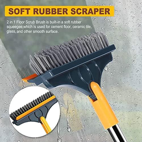 2 in 1 Cleaning Scrub Brush Grout Brush Scrape Floor Scrub Brush - Image 3