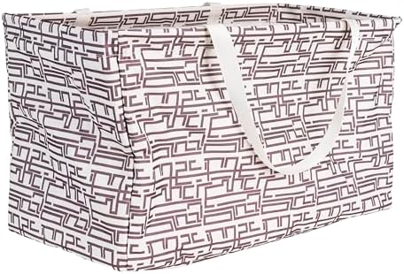 Household Essentials Tan Geometric Krush Container All-Purpose Utility Tote by HouseholdEssentials