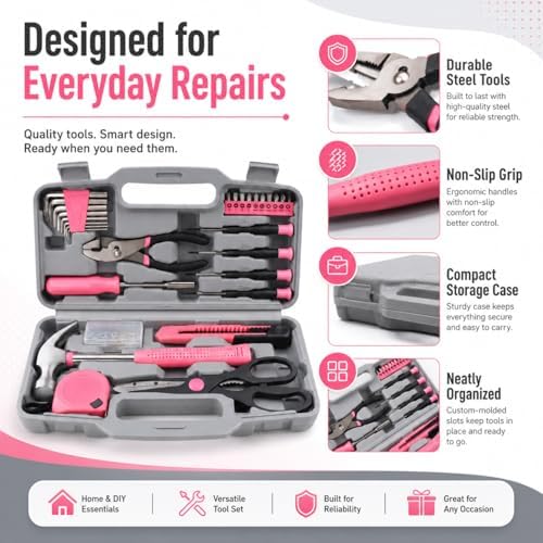 62-Piece Household Tool Kit - Image 4