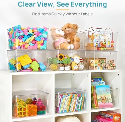 Vtopmart 8 Pack Extra Large Clear Stackable Storage Bins - Image 5