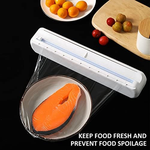 Plastic Wrap Dispenser With Cutter, Reusable Cling Film Dispenser, Cling Wrap - Image 6