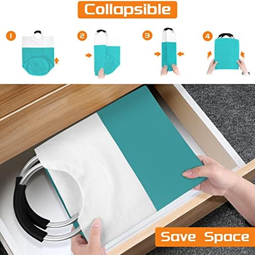 BlissTotes 90L Laundry Basket, Freestanding Collapsible Hamper - Image 6