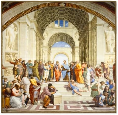 Large Microfiber Cleaning Cloths – Classic Art “School of Athens” Design - Image 3