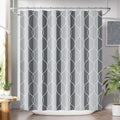 AmazerBath Shower Curtain Grey-Purple, Geometric Multi Color Block Cloth Shower by AmazerBath