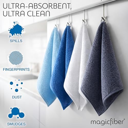 MagicFiber Microfiber Cleaning Cloth, Rags & Dish Towels, Large 13x11 - Image 5
