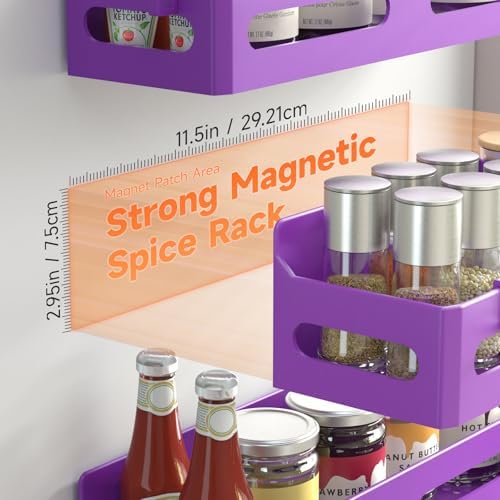 Sevenblue 4-Pack Magnetic Spice Rack - Image 2