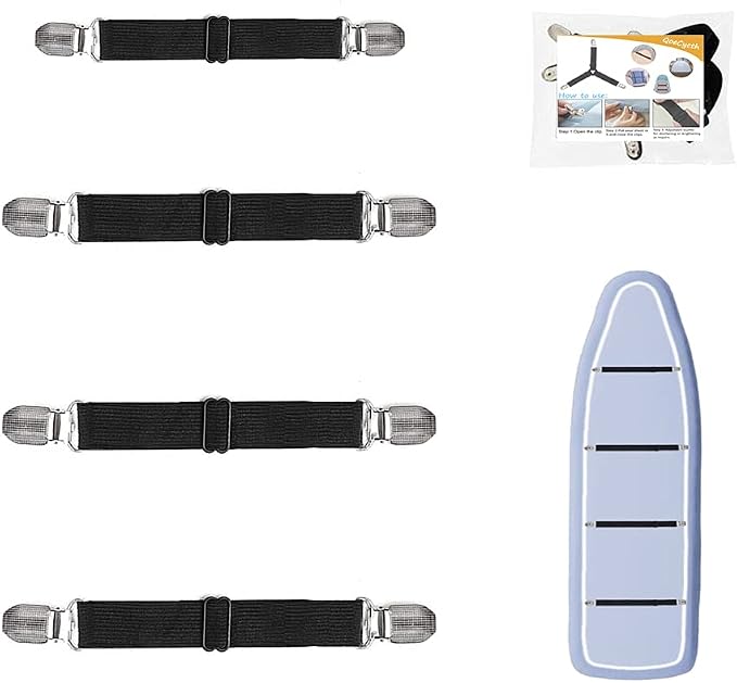 4Pcs Adjustable Crisscross Fitted Sheet Band Straps Grippers Suspenders by QoeCycth