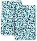 Green Leaves Kitchen Towels Decorative Set 2 Cute Botanic Tea Towel by Wovoto