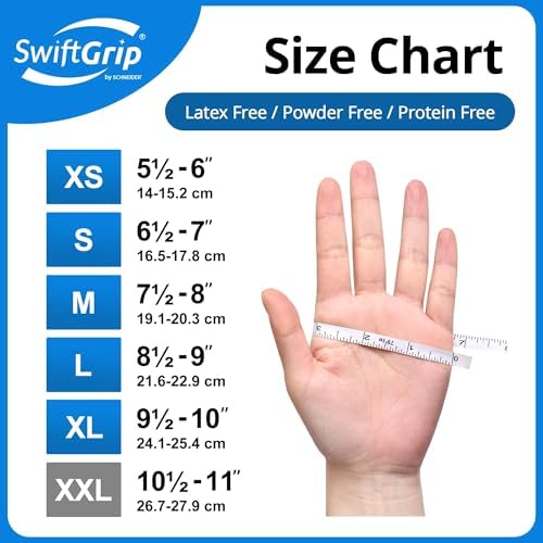 SwiftGrip Disposable Nitrile Exam Gloves, Latex Free, Medical Gloves - Image 5