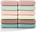 vfaejll Kitchen Towels Set 12 Pack, 100% Cotton Waffle Weave Dish Cloths & Dish by vfaejll