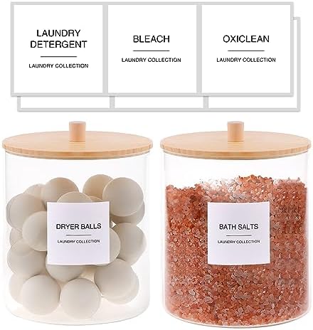 Glass Jars for Laundry Room Organization, Laundry Pods Container - Image 2