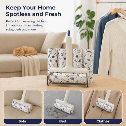 Lint Roller Kit, 500 Sheets, Pet Hair/Lint/Debris Remover. - Image 7