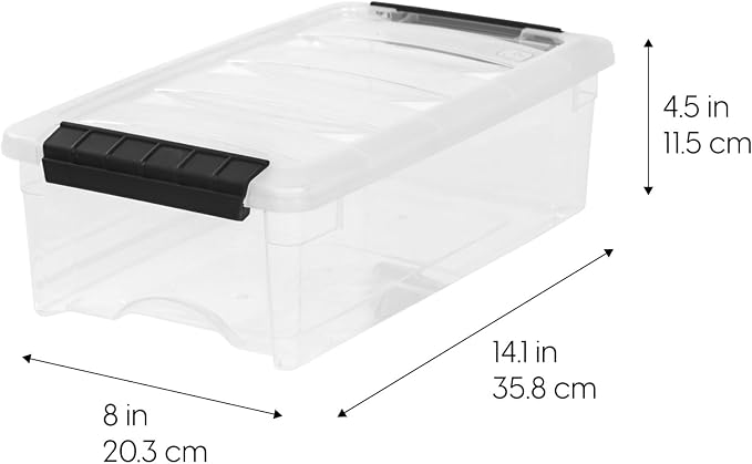 IRIS USA 6-Pack 6 Quart Storage Bins - Image 2