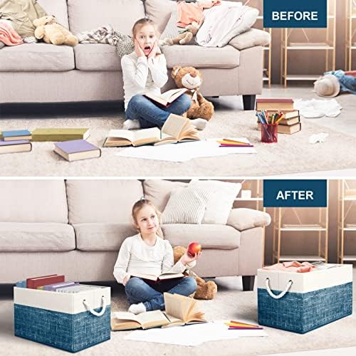 Fab totes Storage Bins 2-Pack, Foldable Storage Baskets - Image 4