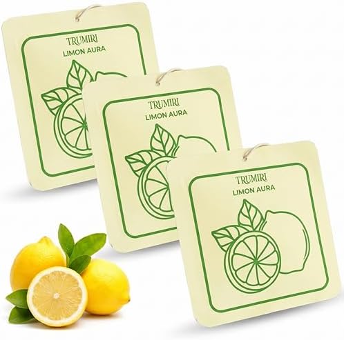 Limon Aura - Scented Sachets for Drawer and Closet Freshener - Pack of 3 - Home by TRUMIRI