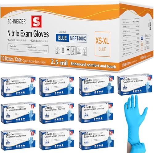 Schneider Medical Exam Glove, Gloves Disposable Latex Free, Powder Free by Schneider