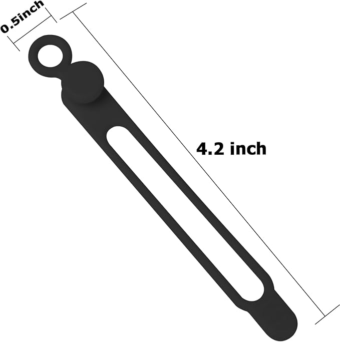 Silicone Cable Ties, Cord Organizer Cable Management | Reusable Cord Ties - Image 2