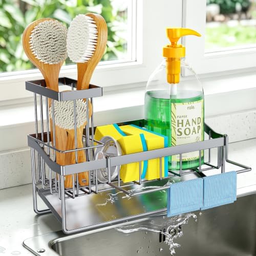 PKBD Self-Draining Sink Caddy – Holds Sponge & Dishcloth by PKBD