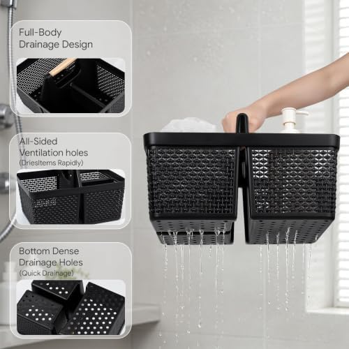 UUJOLY Portable Plastic Shower Caddy Basket - Image 3