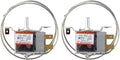 RUIAN Mini Fridge Thermostat Universal 2Pin WPF-20 freezer thermostat controller, 2pcs