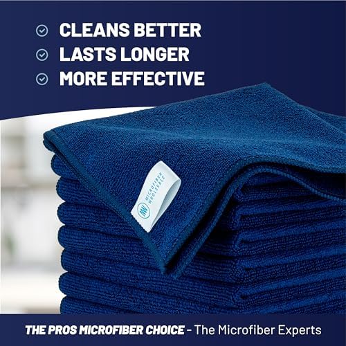 MW Pro Multi-Surface Microfiber Towel – 12 Pack | Premium Cleaning Cloth | Clean - Image 2