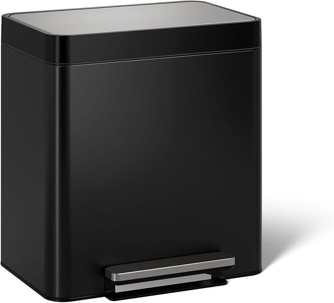 Kohler K-20942-BST 8 Gallon Compact Hands-Free Step Trash Can, Trash Can by Unknown