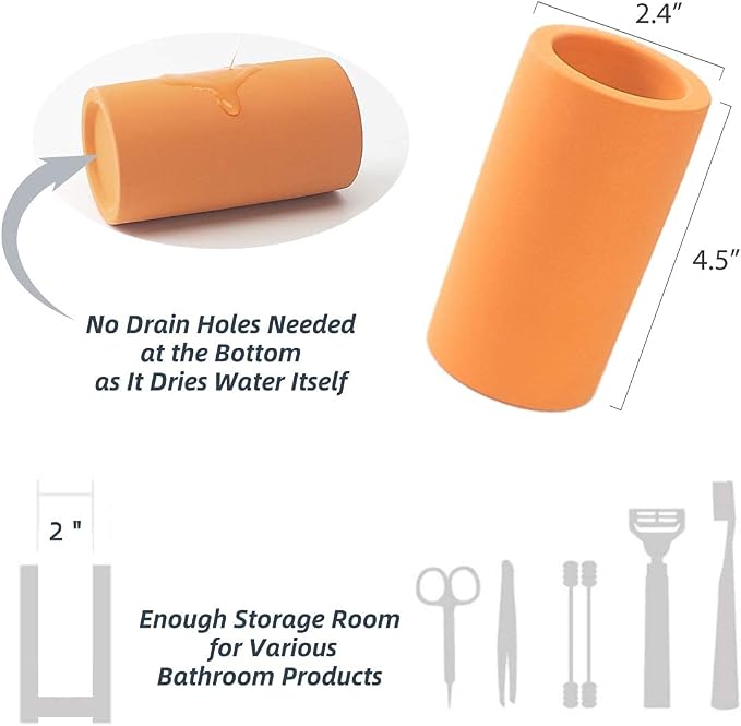 Fast-Drying Diatomite Toothbrush Holder - Image 3