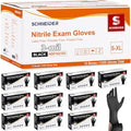 Schneider Black Nitrile Gloves, Gloves Disposable Latex Free, Powder Free by Schneider