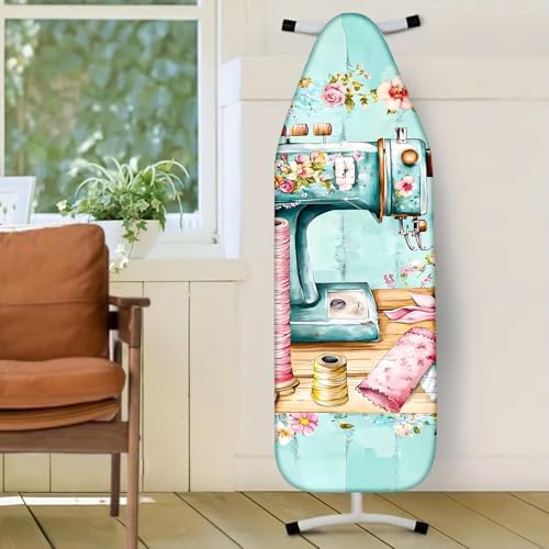 Nuxovilar Floral Sewing Machine Ironing Board Cover 15x54 Polyester - Image 2