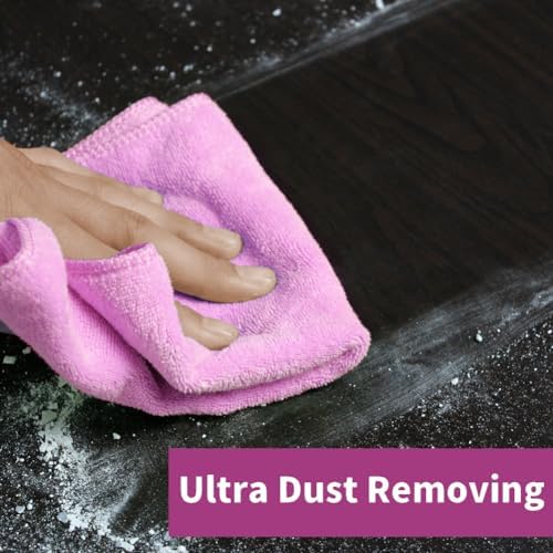 Premium Microfiber Cleaning Cloths, Ultra Absorbent Lint-Free Reusable Towels - Image 3