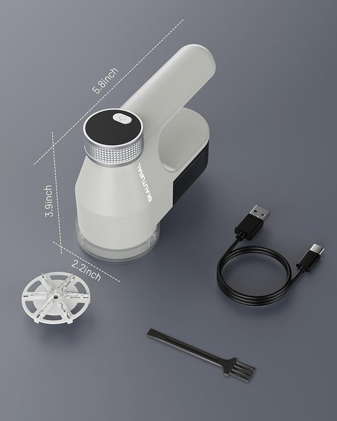BEAUTURAL Fabric Shaver, Rechargeable Lint Remover - Image 8