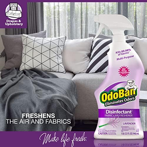 OdoBan Ready-to-Use Disinfectant and Odor Eliminator, 32 Ounces Each, Lavender - Image 4