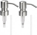 Stainless Steel Silver Soap Dispenser Pump, 28MM Soap Pump Replacement by Suanti