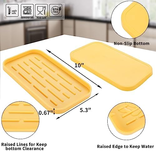 MicoYang Silicone Kitchen Sink Organizer Tray - Image 2