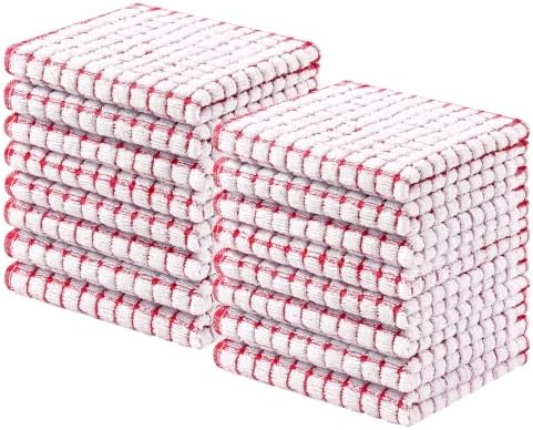 Homaxy 16 Pack Terry Kitchen Dish Cloths by Homaxy