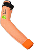 MAGID Cut Resistant Protective Arm Sleeves with Thumb Slot, 120 Pair, Orange I Thumbslot: Yes, 18"