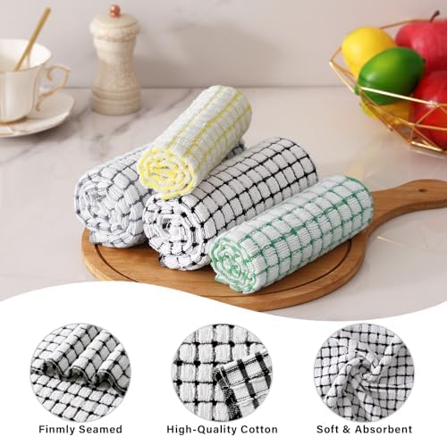 Kitinjoy Cotton 8 Pack Terry Kitchen Dish Cloths - Image 2