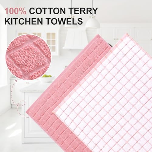 Homaxy Large Premium Cotton Kitchen Towels 16"x 28", 4 Pack - Image 2