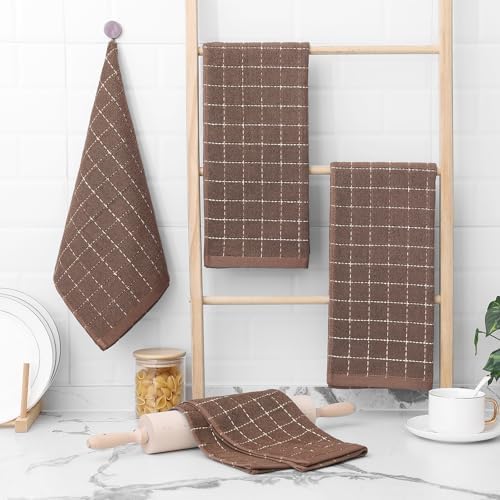 Homaxy 100% Cotton Terry Kitchen Towels, 5 Pack - Image 6