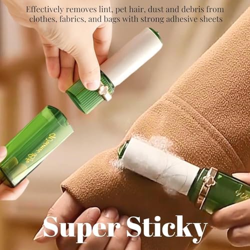 Lipstick Shaped Lint Roller, Portable Travel Hair Clothes Remover - Image 4