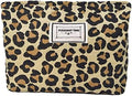 SxoSyo Leopard Makeup Bags, Large Canvas Cosmetic Pouch by SxoSyo