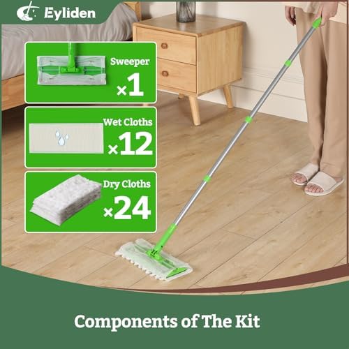 Eyliden Sweeper Mop with 36 Refills - Image 5